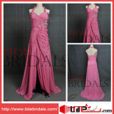Pink Prom Dress Halter Chiffon Evening Dress (AS5330)
