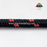 Custom 8mm Red and Black Striped PP Rope