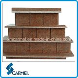 Red Granite Gravestone Funeral Cinerary Casket Granite Columbarium