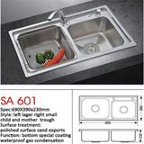 2014 Hot Sale Double Stainless Steel Luxury Kitchen Basin Sink