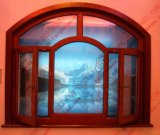 High-Class Woodgrain Aluminium Arch Casement Window (BHA-CWA04)