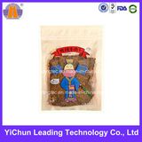 Zipper Customized Windowed Plastic Beef Jerky / Food Packaging Bag