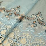 Lastest Embroidery Designs of Organza Fabric Ab103 of Luxurious Splendid Attire