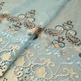 Lastest Embroidery Designs of Organza Fabric Ab103 of Luxurious Splendid Attire