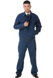 Cotton Light Grey Coveralls, 80polyester and 20%Cotton Working Uniform Kg-007