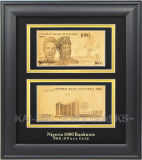 Gold Banknote (one sided) - Jordan 50 (JKD-1GBF-15)