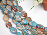 Sea Sediment Jasper Beads, 13*18mm Elliptic Beads