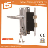 Aluminum Handle Iron Plate Mortise Lockset (910)