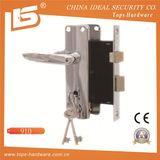 Aluminum Handle Iron Plate Mortise Lockset (910)