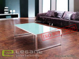 Hot Glass Coffee Table with Metal Frame
