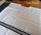 100% New Wool Tallit Katan