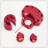 China Supplier Customized Aluminum Red Anodied CNC Machining Parts