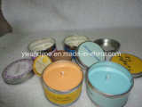 Home Decor Colorful Wax Aroma Tin Candle