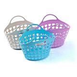 Plastic Fashion Design Basket with Handle