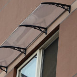 Plastic Door Canopy Awning with Polycarbonate Solid Sheet