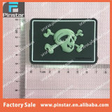 High Quality Wholesale Cutom Logo 3D Skull PVC Velcro Patch Customized Size Cheap Factory Sell