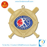 Custom Baseball Gold Medal with Soft Enamel