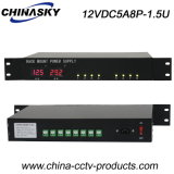 12V 5A CCTV Rack Mount Power Distribution Unit (12VDC5A8P-1.5U)