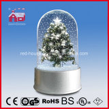 Snowing Christmas Tree Crafts with Transparent Case