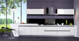 White Color Elegant Style Lacquer Kitchen Cabinet
