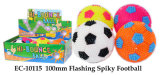 Funny 100mm Flashing Spiky Football Toy