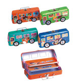 Cool Tin Bus Stationery Pencil Case 3pieces for Teenagers (WST5212)