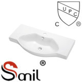 Cupc Approved Ceramic Bathroom Cabinet Sink (Sn1540-80