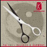 Black and White Teflon Coating Hair Scissors