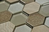 2015 Stylish Hexagonal Ice Ceramic Glass Mosaic Tile (OYT-S12)