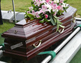 European Style Funeral Coffin for Adult Application