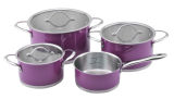 SA-12059 Stainless Steel Cookware with High Temperature Lacquer