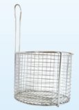 FDA Stainless Steel Circular Wire Basket for Commercial Deep Fryer