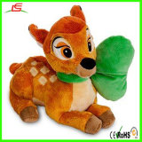 Lovely Stuffed Plush Deer Toy with Green Heart