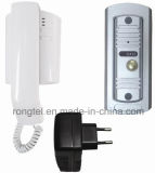 Audio Handset+Silver Metal Doorbell for Villa Intercom System
