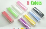 New External Emergency Portable 2200mAh Capacity Color Lipstick Power Bank Charger Battery for iPhone iPad Mobiles