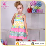 Patchwork Cotton Girl Dress, Summer Children Clothes