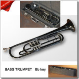 Bb Key Black Lacquer Bass Trumpet