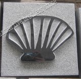 Seashell Art Sculpture in Shanxi Black Granite Stone