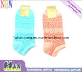 OEM Socks Exporter Custom Logo Cotton Acrylic Lady Women's Ankle Socks (hx-058)