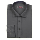 Shirt with Tie, Shirts with Pocket, Logo Printed Offer, Men Dress Shirts , Grey Color