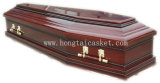 Cheaper Wooden Coffin for Funeral (HT-0811 DARK RED)