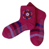 Acrylic Women Home Socks with Anti-Slip Fs-17