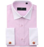 Mens French Cuff Shirt with White Collar and Cuffs (WXM154L)