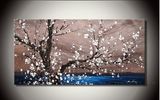 Handpainted Modern Flower Oil Painting (FL1-019)