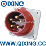 400V 32A 5p European Standard Panel Mounted Plug (QX821)