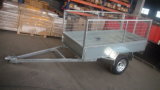 Hot DIP Galvanized Box Trailers with Wesh Cage