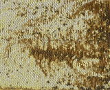 Gold Spangle Sequin Embroidery Fabric Satin Ground (xh9530)