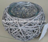 Europe Style Antique Handmade Natural Color Willow Lantern