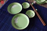 Ceramic Bottle Gourd Green Sushi Gift Set (CC-SP57)