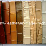 New Design Crocodile PU Leather for Shoes Hw-1451